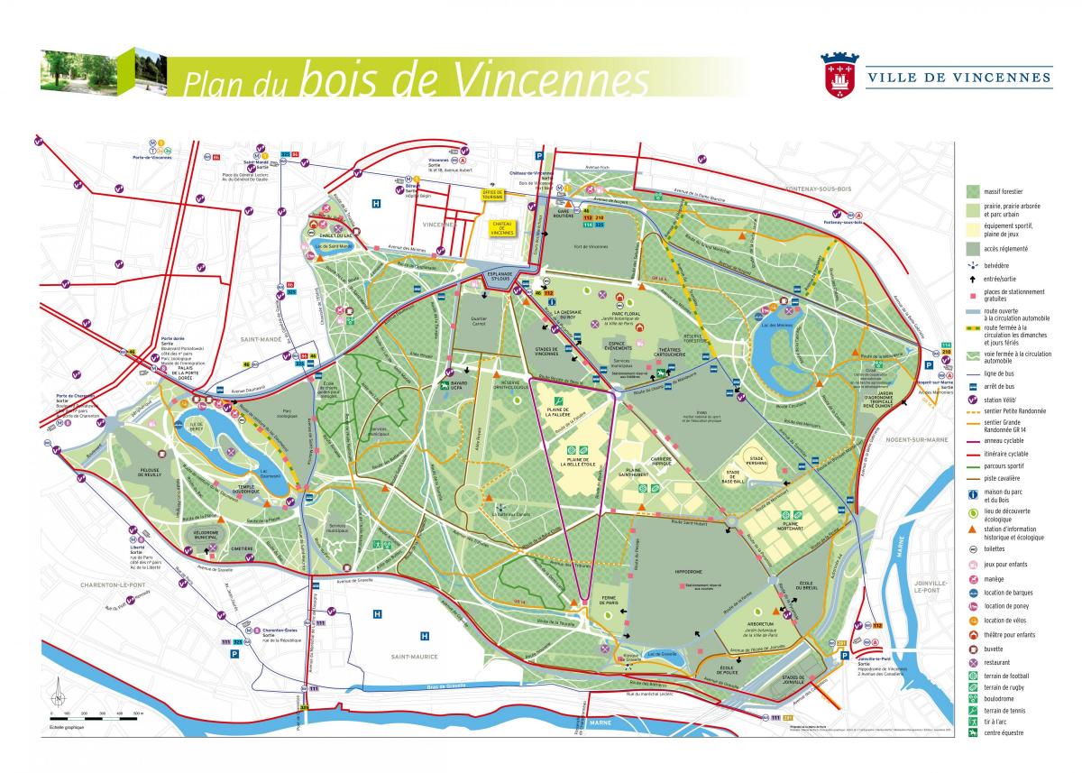 ನಕ್ಷೆ Bois de Vincennes